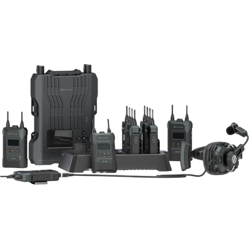 Hollyland Solidcom M1 Pro Full-Duplex Wireless Intercom System with 8 Beltpacks & Dual-Ear Headsets