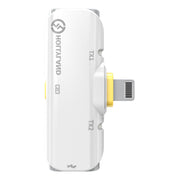Hollyland Lark C1 DUO 2-Person Wireless Microphone System with Lightning Connector for iOS Devices (White, 2.4 GHz)