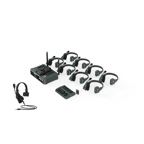 Hollyland Solidcom C1 Pro-Hub8S ENC 9-Person Full-Duplex Wireless Intercom System with Hub (1.9 GHz)