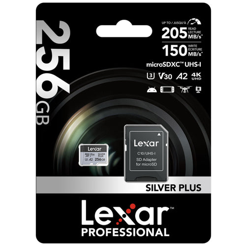 Lexar Professional Silver Plus 256GB microSDXC UHS-I Card