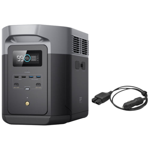 EcoFlow Delta 2 Max Power Station with Maximum 2400W AC Output & Built in 2048Wh (170Ah@12V) Battery Capacity