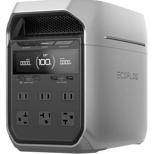 EcoFlow Delta 3 Plus Power Station with 1800W AC Output & Built in 1024Wh (85Ah@12V) Battery