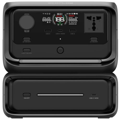 EcoFlow River 3 Max Portable Power Station with 600W AC Output & Built in 572Wh (47Ah@12V) LFP Battery