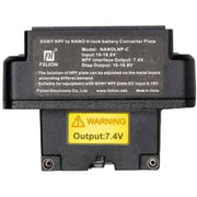 Fxlion NANO V-Mount to NP-F Adapter (7.4V regulated)
