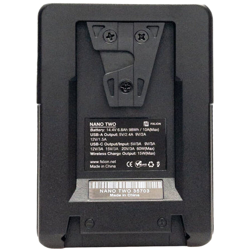 Fxlion 14.4V / 98Wh V-Mount Battery with Wireless Charging