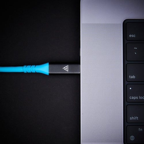 Prism Tether Right Angle USB-C to Straight USB-C Cable (10m)