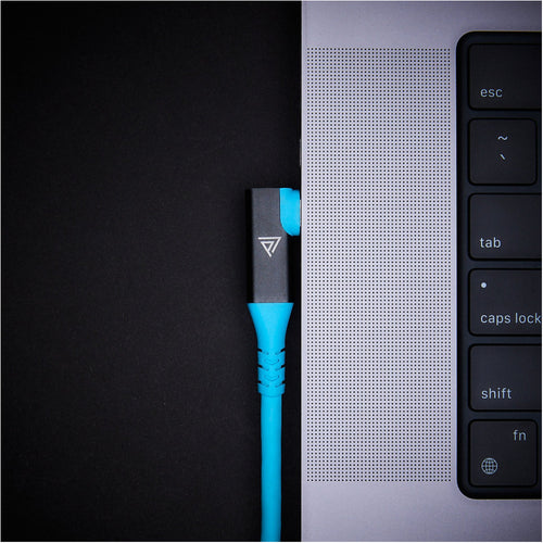 Prism Tether Right Angle USB-C to Straight USB-C Cable (10m)