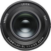Leica Summilux-SL 50mm f/1.4 Lens (Black, Anodised Finish)