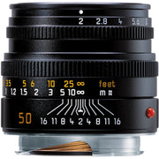 Leica Summicron-M 50mm f/2 Lens (Black Anodised)