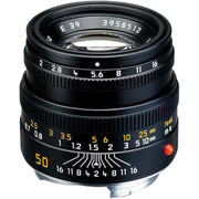 Leica Summicron-M 50mm f/2 Lens (Black Anodised)