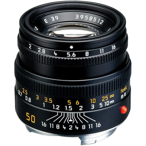Leica Summicron-M 50mm f/2 Lens (Black Anodised)