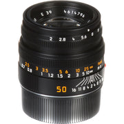 Leica Summicron-M 50mm f/2 Lens (Black Anodised)
