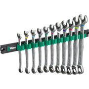 Wera 9630 Magnetic Rail 6000 Joker 1 Combination Spanner Set 11 Peice