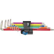 Wera 3967/9 Multicolour Torx Stainless L-Key Set with Holding Function 9 Peice 022689
