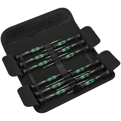 Wera Kraftform Micro Set Screwdriver Set for Electronic Applications 12 Peice 073675