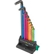 Wera 950/9 Hex-Plus Multicolour 3 L-Key Set Metric Blacklaser 9 Peice