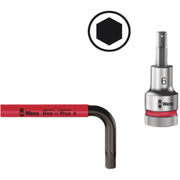 Wera 950/9 Hex-Plus Multicolour 3 L-Key Set Metric Blacklaser 9 Peice