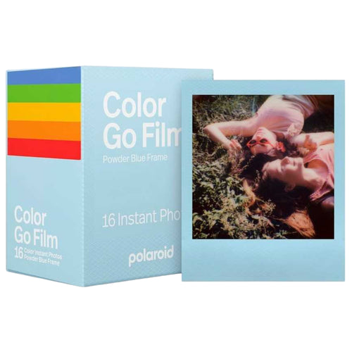 Polaroid Go Color Powder Blue Frame Film Compatible with Polaroid Go Camera (Double Pack, 16 Exposures)