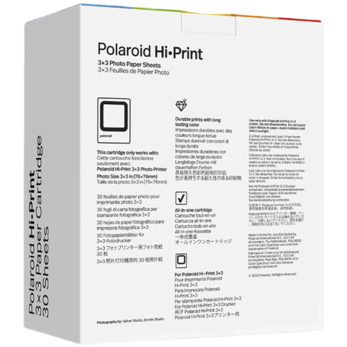 Polaroid HiPrint 3x3 Paper Cartridge - 30 Sheets
