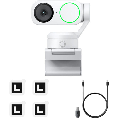 Insta360 Link 2 4K AI Webcam - Arctic White