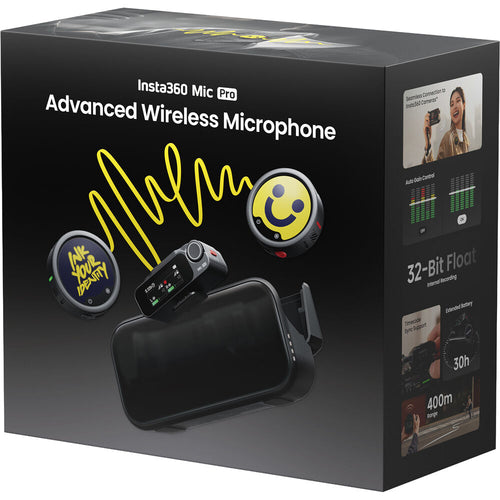 Insta360 Mic Pro 2-Person Wireless System (2 TX + 1 RX)