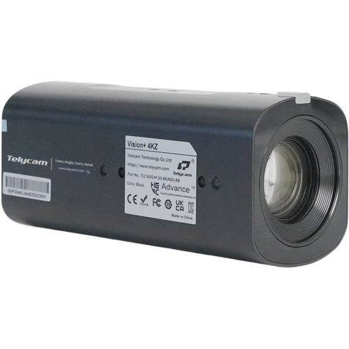 Telycam Vision+ 4K Box Camera with 20x Optional Zoom (Black)