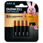 Duracell Optimum Alkaline AAA Batteries (4 Pack)