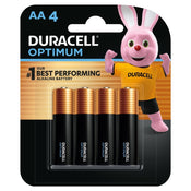 Duracell Optimum Alkaline AA Batteries (4 Pack)
