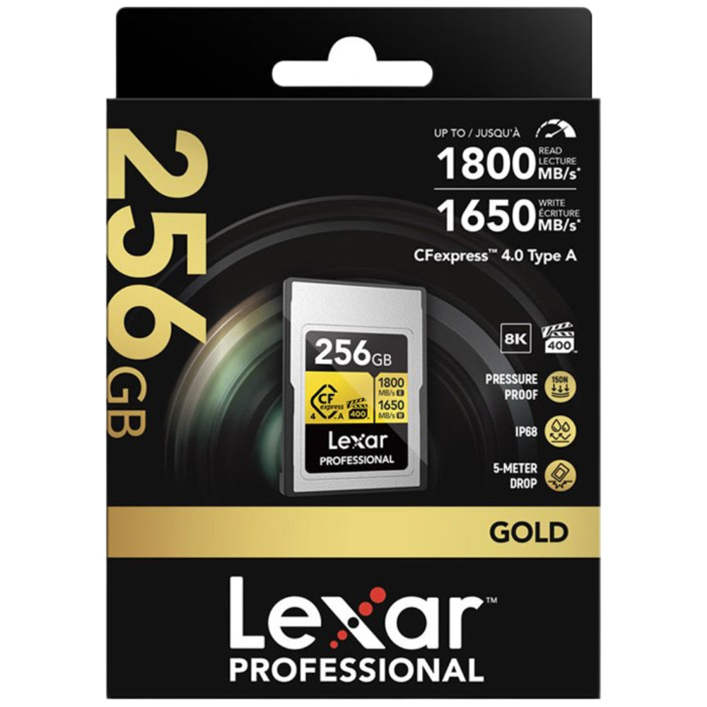 Lexar Professional GOLD CFexpress 4.0 Type A 256GB Memory Card