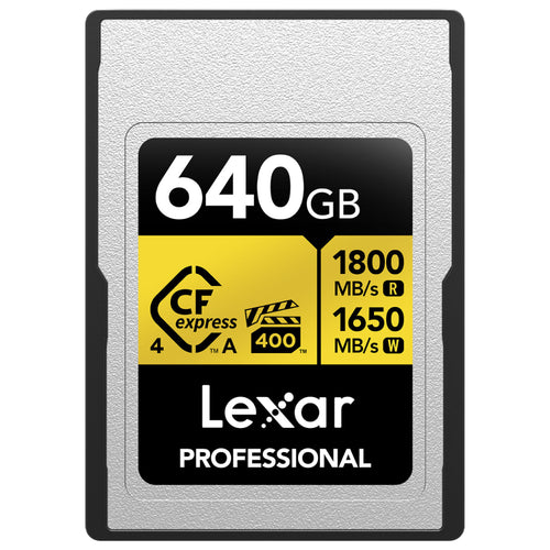 Lexar Professional Gold 640GB CFexpress 4.0 Type A 1800MB/s Memory Card