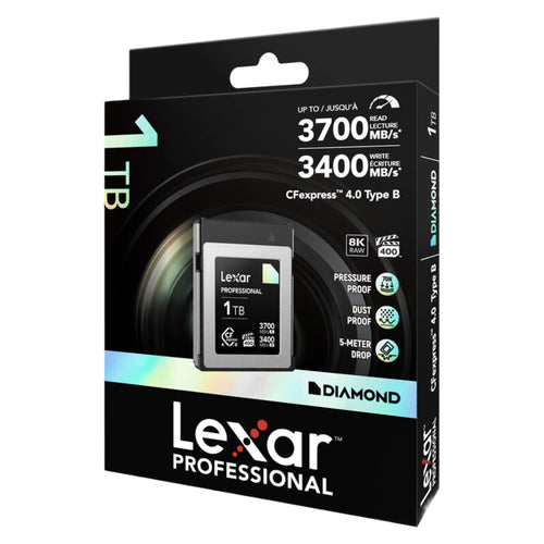 Lexar Professional Diamond 1TB CFexpress 4.0 Type B 3700MB/s Memory Card