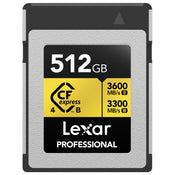 Lexar Professional Gold 512GB CFexpress 4.0 Type B 3600MB/s Memory Card