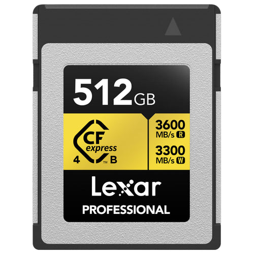 Lexar Professional Gold 512GB CFexpress 4.0 Type B 3600MB/s Memory Card