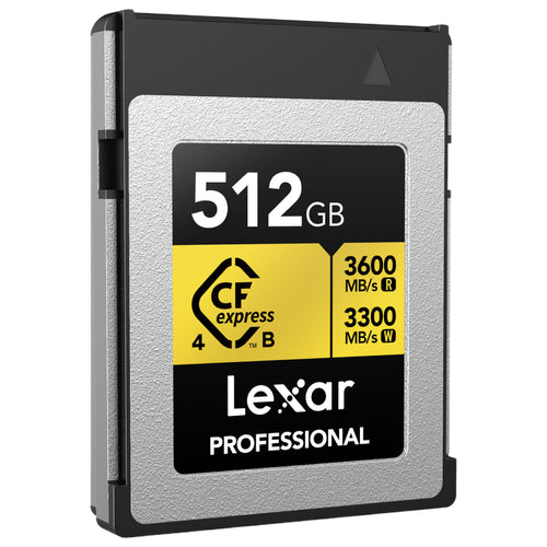 Lexar Professional Gold 512GB CFexpress 4.0 Type B 3600MB/s Memory Card