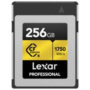 Lexar Professional Gold 256GB CFexpress Type B 1750MB/s Memory Card