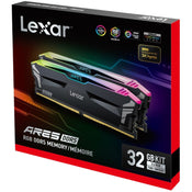 Lexar RAM ARES DDR5 7200 MT/s Desktop Memory Heatsink 32GB (16GBX2) Black