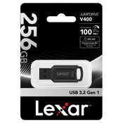 Lexar 256GB JumpDrive V400 USB 3.0 Flash Drive, Up To 100MB/S Read, Black