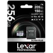 Lexar Professional Silver Plus 256GB microSDXC UHS-I 205MB/s Memory Card - V30