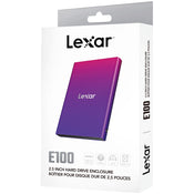 Lexar Internal E100 2.5inch SSD Enclosure Colour: Black