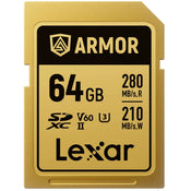 Lexar Armor Gold 64GB SDXC UHS-II 280MB/s Memory Card - V60