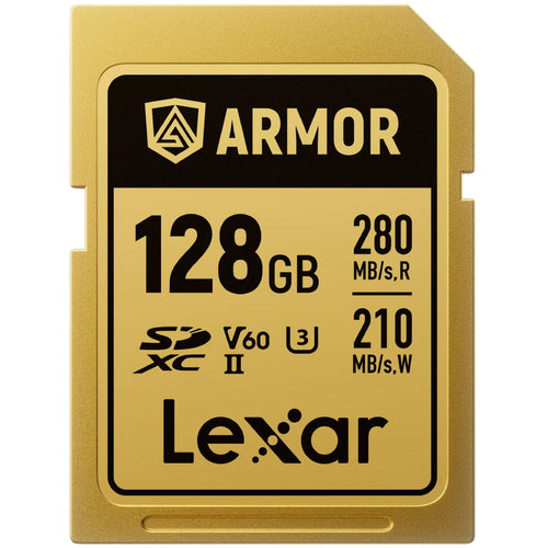 Lexar Armor Gold 128GB SDXC UHS-II 280MB/s Memory Card - V60