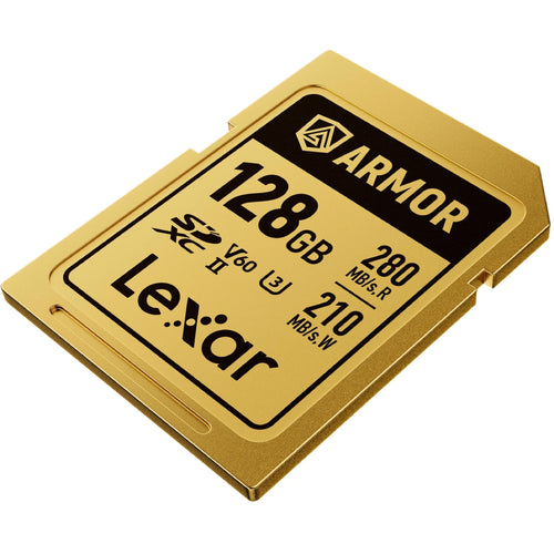 Lexar Armor Gold 128GB SDXC UHS-II 280MB/s Memory Card - V60