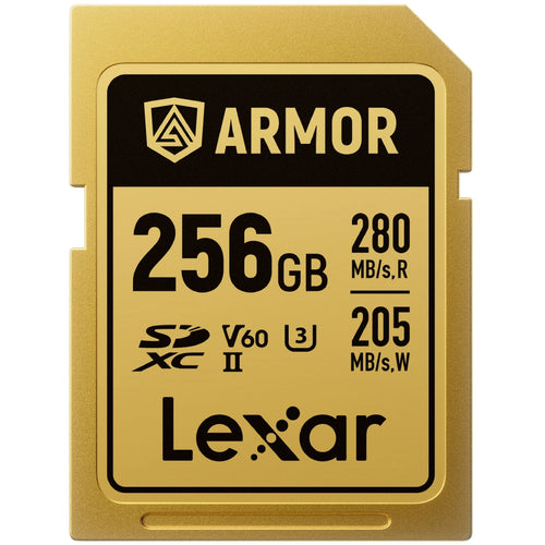 Lexar Armor Gold 256GB SDXC UHS-II 280MB/s Memory Card - V60