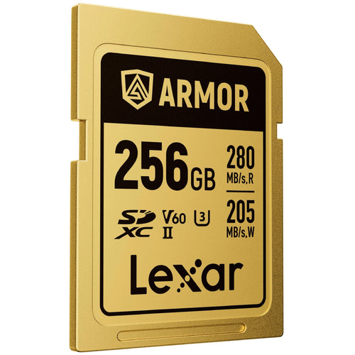 Lexar Armor Gold 256GB SDXC UHS-II 280MB/s Memory Card - V60