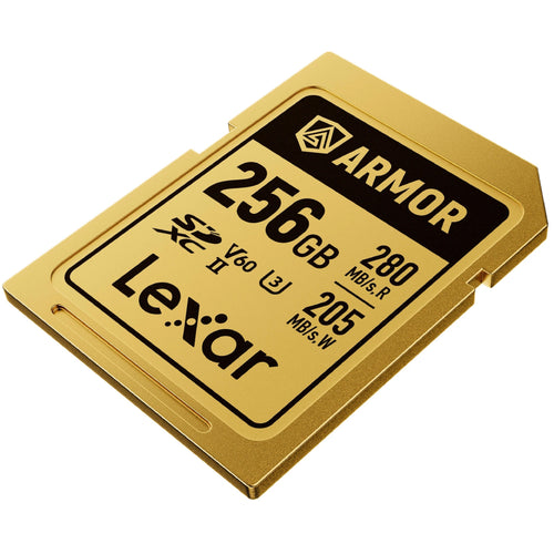 Lexar Armor Gold 256GB SDXC UHS-II 280MB/s Memory Card - V60