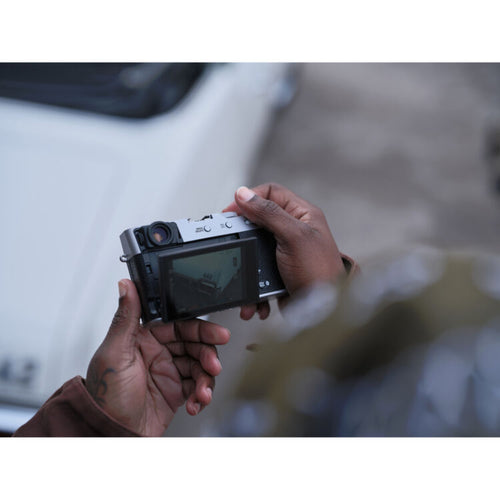Fujifilm X100VI Black with instax mini Link 2 Print Kit (Space Blue)
