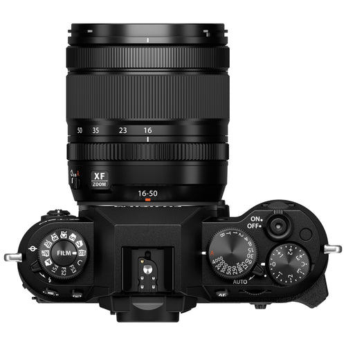 Fujifilm X-T50 Black with XF 16-50mm Lens and instax mini Link 2 Print Kit (Space Blue)