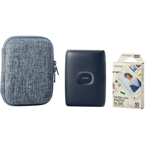 Fujifilm X-T50 Black with XF 16-50mm Lens and instax mini Link 2 Print Kit (Space Blue)