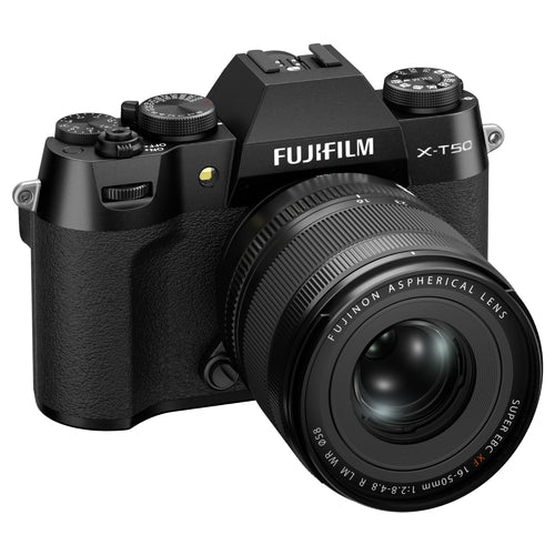 Fujifilm X-T50 Black with XF 16-50mm Lens and instax mini Link 2 Print Kit (Space Blue)