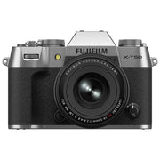 Fujifilm X-T50 Silver with XF 16-50mm Lens and instax mini Link 2 Print Kit (Space Blue)